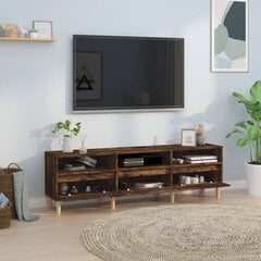 vidaXL Televizoriaus spintelė, dūminio ąžuolo, 150x30x44,5cm, mediena kaina ir informacija | TV staliukai | pigu.lt