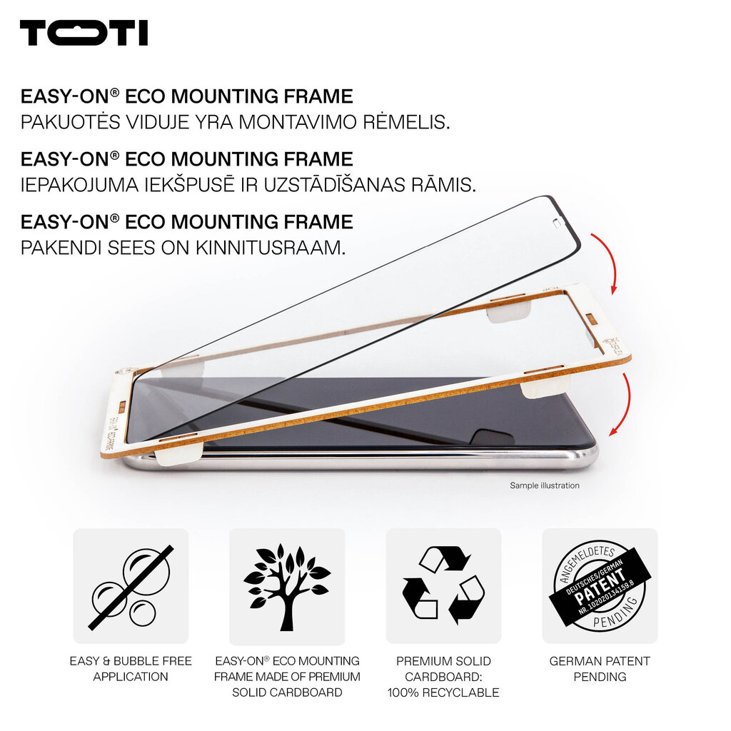 Apsauginis stiklas Toti Premium Samsung Galaxy A34 kaina ir informacija | Apsauginės plėvelės telefonams | pigu.lt