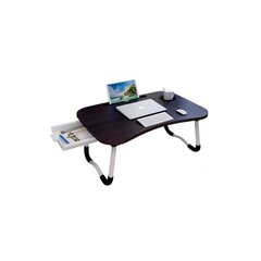 Nešiojamojo kompiuterio stalas, juodas цена и информация | Компьютерные, письменные столы | pigu.lt