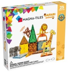Магнитный конструктор MAGNA-TILES Magna Qubix Животные Сафари, 25 деталей цена и информация | Конструкторы и кубики | pigu.lt