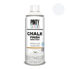 Матовая аэрозольная краска на водной основе Broken White CHALK PintyPlus 400ml цена и информация | Краска | pigu.lt