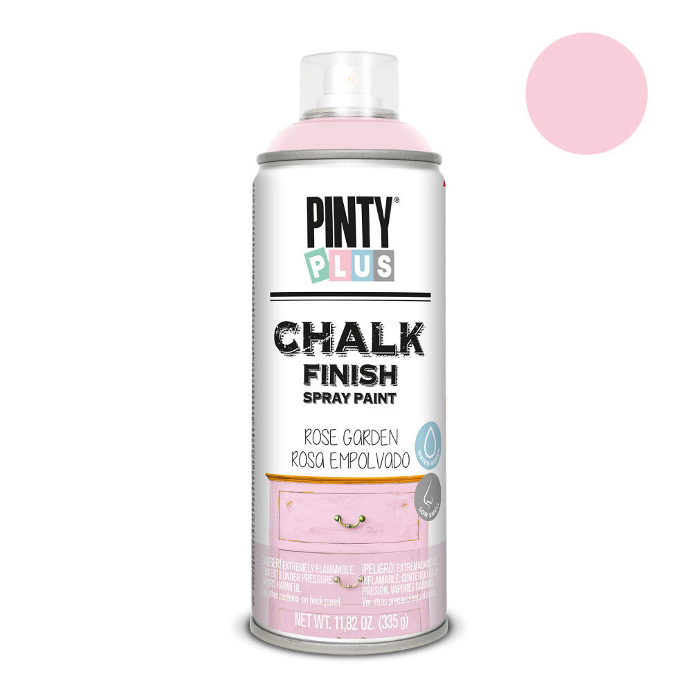 Purškiami dažai PintyPlus Chalk, rausvi, 400ml kaina ir informacija | Dažai | pigu.lt