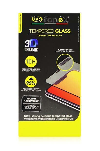 Apsauginis stiklas Fonex 3D Ceramic iPhone 12 PRO MAX kaina ir informacija | Apsauginės plėvelės telefonams | pigu.lt