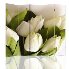 Ширма Белые тюльпаны цена и информация | Мобильные стенки | pigu.lt