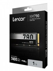 Lexar NM790 1TB M.2 2280 (LNM790X001T-RNNNG) цена и информация | Внутренние жёсткие диски (HDD, SSD, Hybrid) | pigu.lt