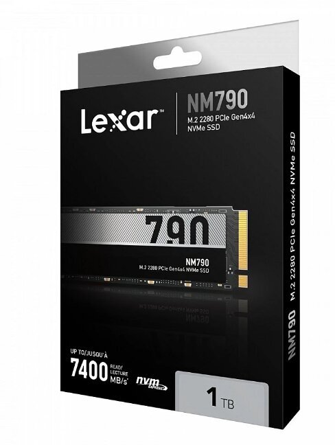 Lexar NM790 1TB M.2 2280 (LNM790X001T-RNNNG) kaina ir informacija | Vidiniai kietieji diskai (HDD, SSD, Hybrid) | pigu.lt