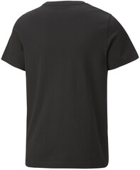 Футболка Puma Ess+ 2 Col Logo Tee 586985 91/176, черная цена и информация | Рубашки для мальчиков | pigu.lt