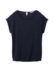 Женская футболка Tom Tailor 1037402*10668, тёмно-синяя, 4066887744785 цена и информация | Футболка женская | pigu.lt