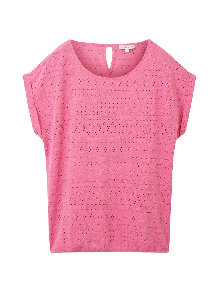 Tom Tailor marškinėliai moterims 4066887744624, rožiniai цена и информация | Marškinėliai moterims | pigu.lt