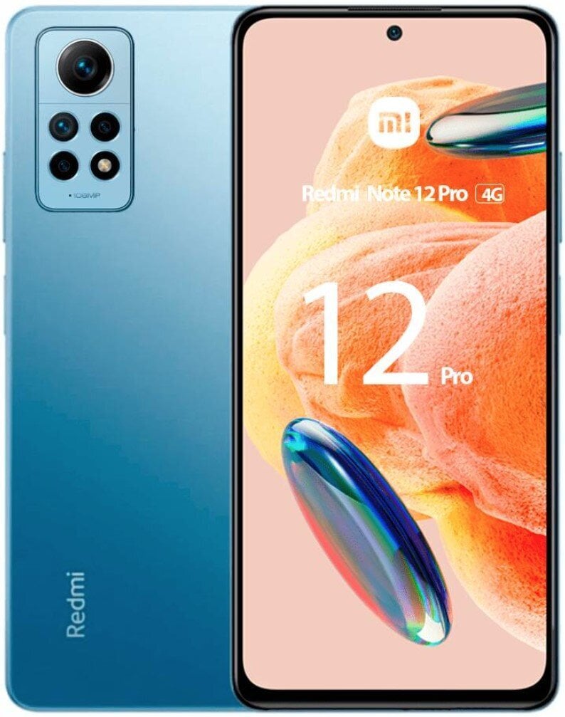 Xiaomi Redmi Note 12 Pro 8/256GB MZB0DFBEU Glacier Blue kaina ir informacija | Mobilieji telefonai | pigu.lt