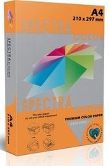 Spalvotas popierius Spectra Color, A4, 80gsm, 500 lapų, intens. oranžinis kaina ir informacija | Sąsiuviniai ir popieriaus prekės | pigu.lt