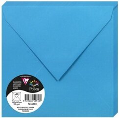 Декоративный конверт Pollen, Clairefontaine, 165х165мм, 120г/м2, ярко-синий цена и информация | Конверты, открытки | pigu.lt