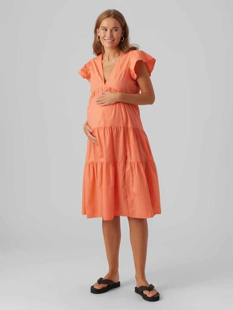 Suknelė nėščioms moterims Mamalicious 20018788, oranžinė kaina ir informacija | Suknelės | pigu.lt