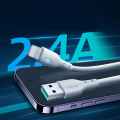 USB cable - Lightning 2.4A 1.2m Joyroom S-UL012A13 - white цена и информация | Кабели для телефонов | pigu.lt