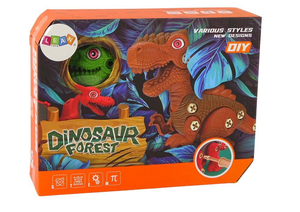 Konstruktorius dinozauras Lean Toys kaina ir informacija | Konstruktoriai ir kaladėlės | pigu.lt