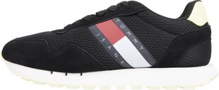 Sportiniai batai vyrams Tommy Hilfiger Jeans 78056, juodi цена и информация | Кроссовки мужские | pigu.lt
