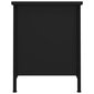 vidaXL Televizoriaus spintelė su durelėmis, juoda, 60x35x45cm, mediena kaina ir informacija | TV staliukai | pigu.lt