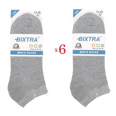 Sporto ir laisvalaikio kojinės vyrams Bixtra 1192 , pilkos, 6 poros kaina ir informacija | Vyriškos kojinės | pigu.lt