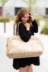 Mamos krepšys Childhome Mommy bag, Puffered beige kaina ir informacija | Vežimėlių priedai | pigu.lt