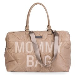 Сумка для мамы Childhome MOMMY BAG, Стеганая бежевая цена и информация | Аксессуары для колясок | pigu.lt