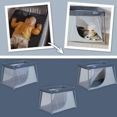 Дорожная кроватка-манеж Beaba 3 в 1 Легкий сон, минеральный серый цена и информация | Манежи для детей | pigu.lt