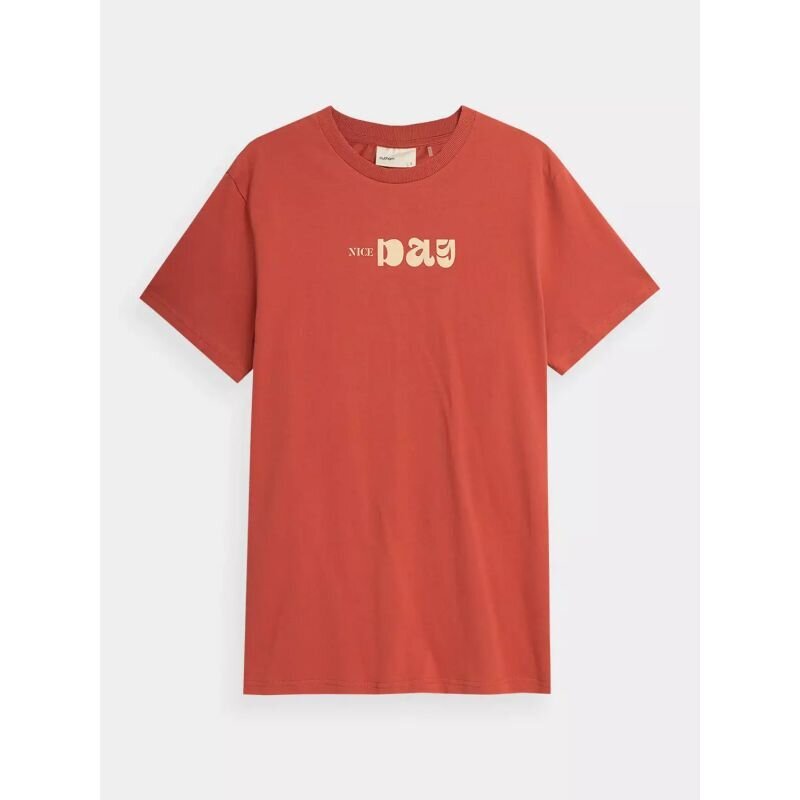 Marškinėliai vyrams Outhorn M OTHSS23TTSHM458-62S, raudoni цена и информация | Vyriški marškinėliai | pigu.lt