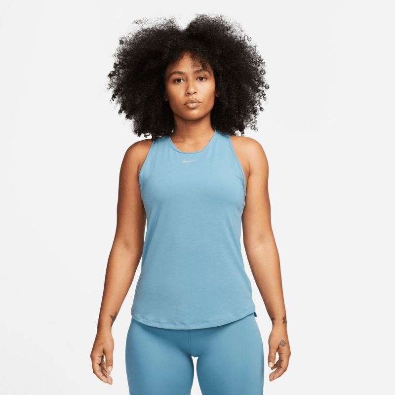 Nike sportiniai marškinėliai moterims, mėlyni цена и информация | Sportinė apranga moterims | pigu.lt