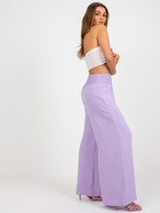 Женские брюки из ткани, фиолетовые  цена и информация | Женские брюки | pigu.lt