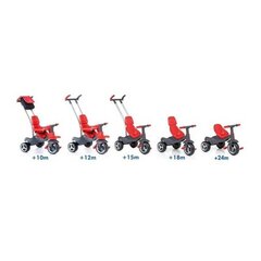 Triratukas su pedalais Urban Trike Red Moltó, 98 cm kaina ir informacija | Triratukai | pigu.lt