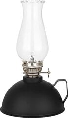 amanigo керосиновая лампа, 19 см, матовый чёрный цена и информация | Подсвечники, свечи | pigu.lt