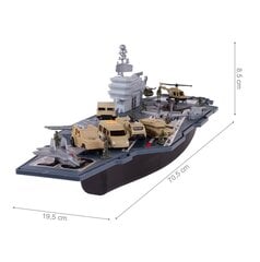 Didelis karinis laivas su lėktuvais ir automobiliais kaina ir informacija | Žaislai berniukams | pigu.lt