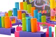 Žaislas Domino kaladėlės su platforma ir čiuožykla, 158 vnt. kaina ir informacija | Dėlionės (puzzle) | pigu.lt