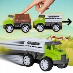 Sunkvežimis su žemės ūkio automobiliais цена и информация | Игрушки для мальчиков | pigu.lt