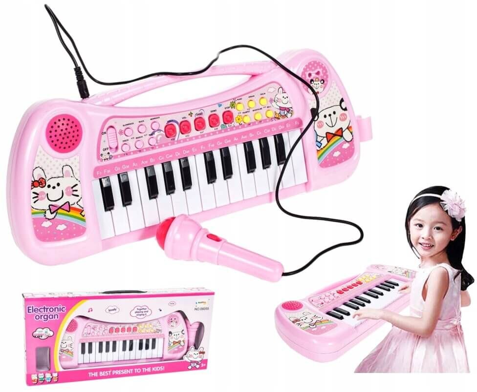 Vaikiškas pianinas Kačiukas, 25 klavišai цена и информация | Lavinamieji žaislai | pigu.lt