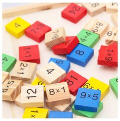 Medinis žaislas Mokomės daugybos lentelės II kaina ir informacija | Lavinamieji žaislai | pigu.lt