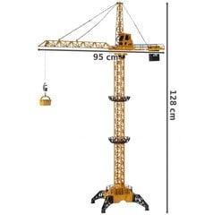 Didelis Nuotoliniu būdu valdomas statybinis kranas, RC kaina ir informacija | Žaislai berniukams | pigu.lt