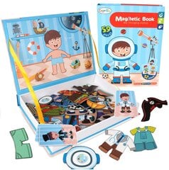 Magnetinė dėlionė Color Day Aprenk berniuką, 59 d. kaina ir informacija | Dėlionės (puzzle) | pigu.lt