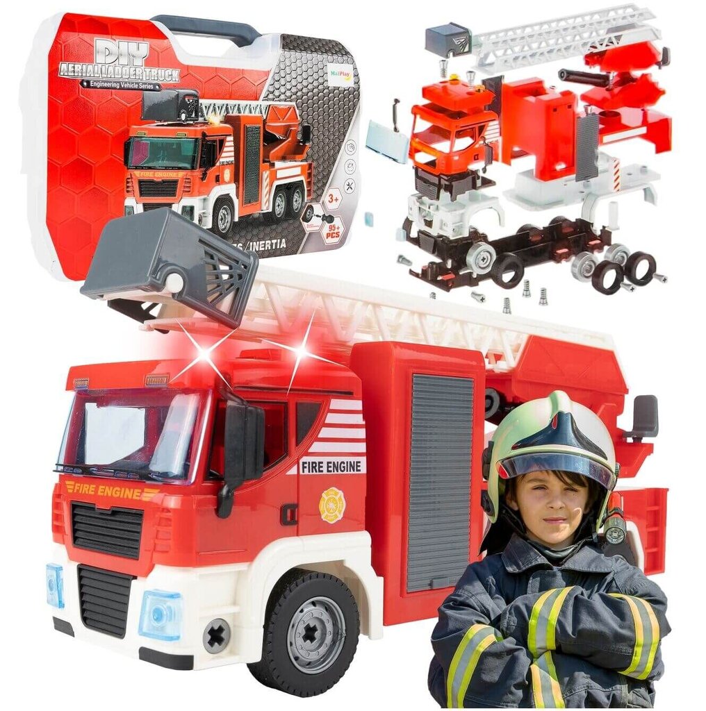 Konstruktorius - gaisrinė, 95 det. цена и информация | Žaislai berniukams | pigu.lt