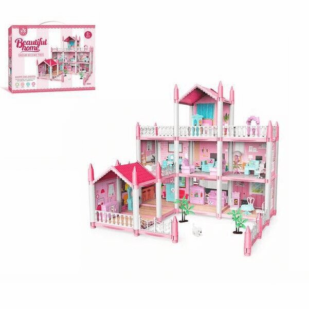 Lėlių namelis MalPlay Rezidencija цена и информация | Žaislai mergaitėms | pigu.lt