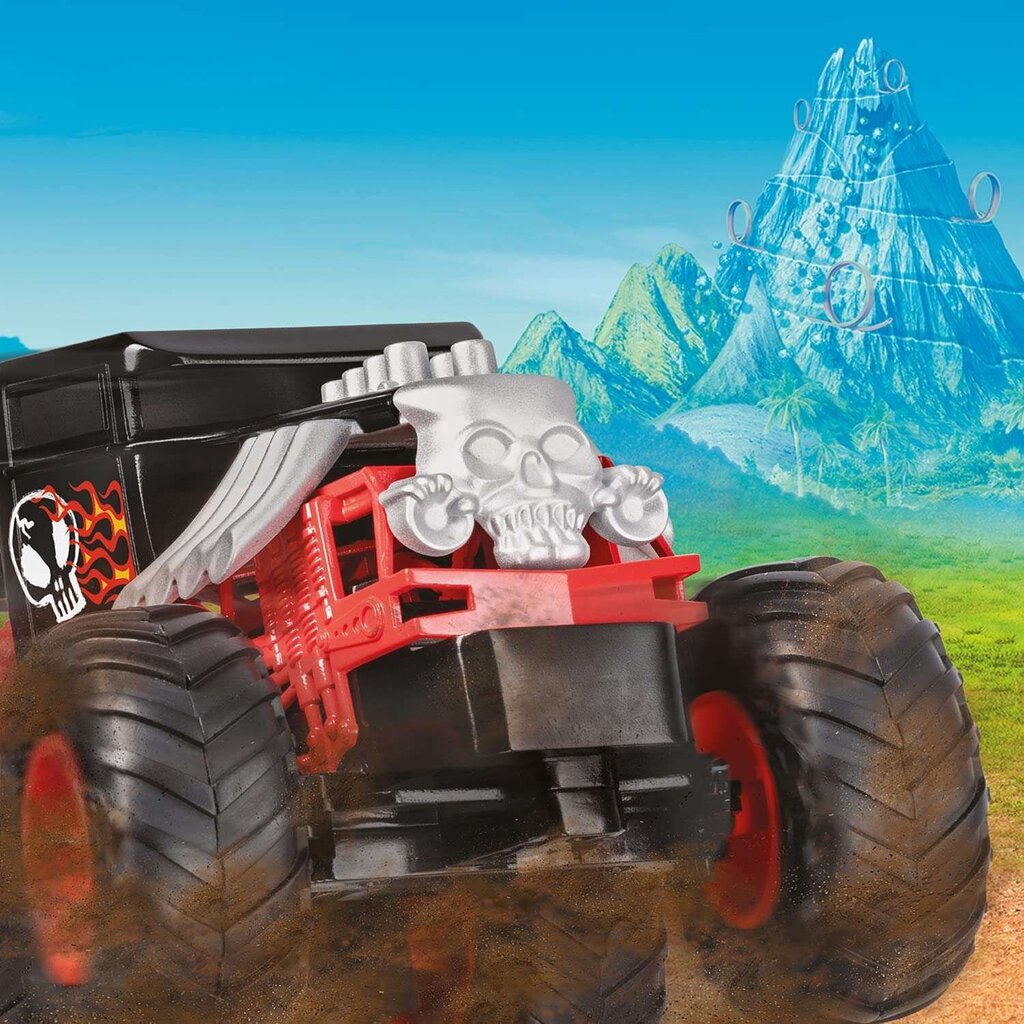 Nuotoliniu būdu valdoma Bone Shaker transporto priemonė Hot Wheels Monster Trucks kaina ir informacija | Žaislai berniukams | pigu.lt