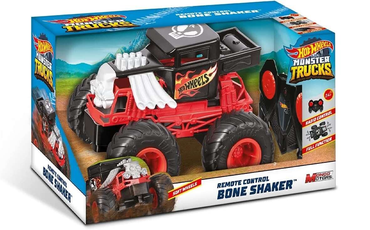 Nuotoliniu būdu valdoma Bone Shaker transporto priemonė Hot Wheels Monster Trucks kaina ir informacija | Žaislai berniukams | pigu.lt