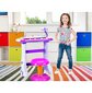 Vaikiškas pianinas su mikrofonu ir kėdute MalPLay kaina ir informacija | Lavinamieji žaislai | pigu.lt