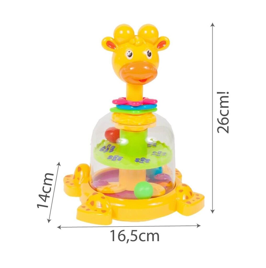 Žaislinė karuselė su kamuoliais Žirafa kaina ir informacija | Žaislai kūdikiams | pigu.lt