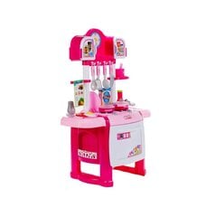 Vaikiškas žaislinė virtuvėlė su laikrodžiu ir priedais цена и информация | Игрушки для девочек | pigu.lt