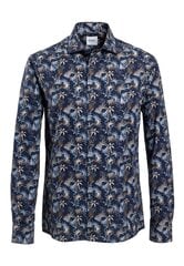 Рубашка мужская, синяя/цветы (Slim), 22ОС/ВОС0061460 цена и информация | Мужские рубашки | pigu.lt