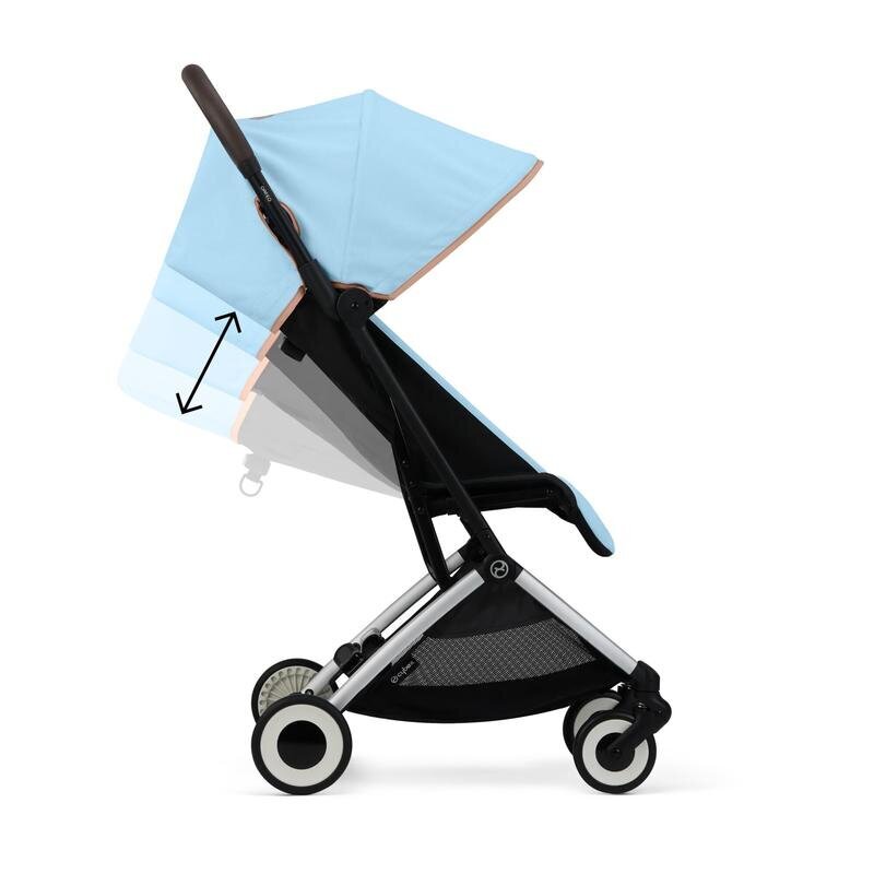 Cybex kelioninis vežimėlis Orfeo, beach blue/turquoise kaina ir informacija | Vežimėliai | pigu.lt