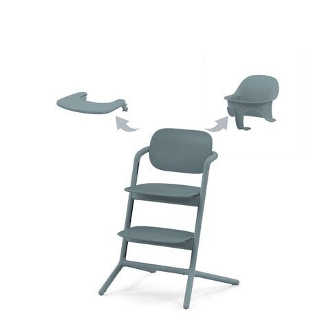 Cybex daugiafunkcinė maitinimo kėdutė Lemo 3in1 Set, stone blue kaina ir informacija | Maitinimo kėdutės | pigu.lt