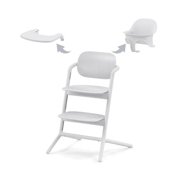 Cybex maitinimo kėdutė Lemo 3in1 Set All, white kaina ir informacija | Maitinimo kėdutės | pigu.lt