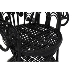 Sodo krėslas DKD Home Decor, juodas kaina ir informacija | Lauko kėdės, foteliai, pufai | pigu.lt