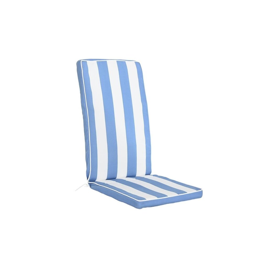 Kėdės pagalvė DKD Home Decor, balta/mėlyna kaina ir informacija | Pagalvės, užvalkalai, apsaugos | pigu.lt